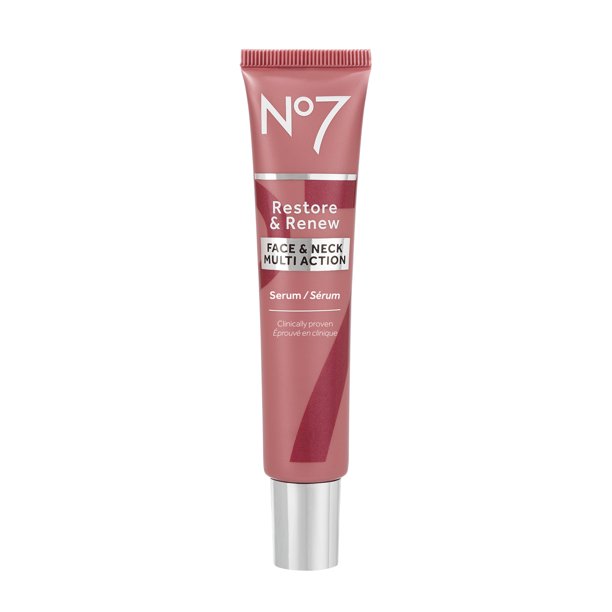 No7 Restore & Renew Face, Neck & Décolleté Multi Action Serum 2.5oz