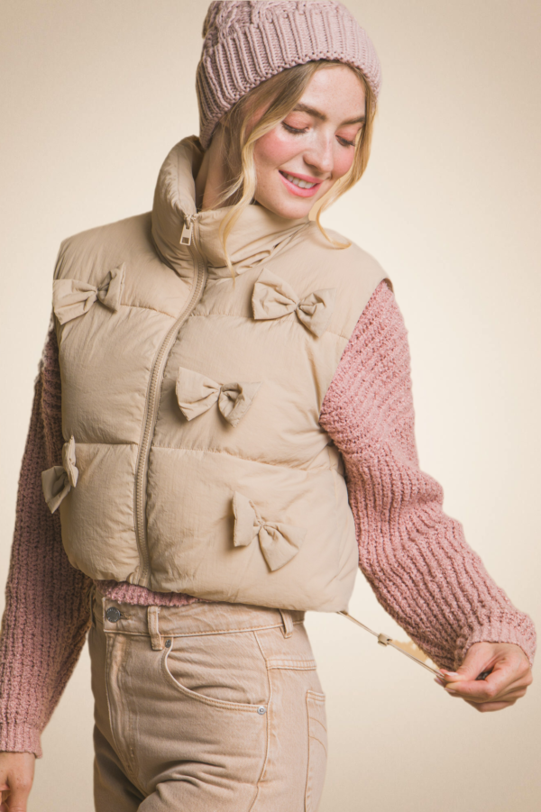 Bow Puffer Vest - Image 7