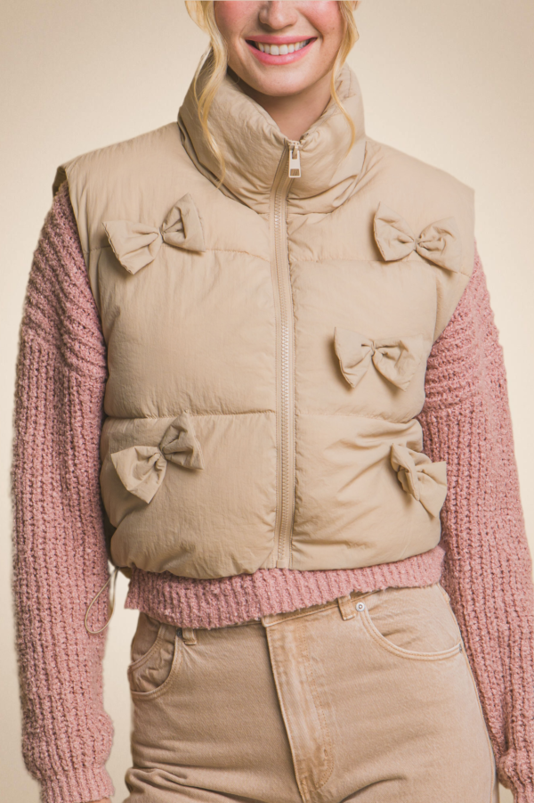 Bow Puffer Vest - Image 6