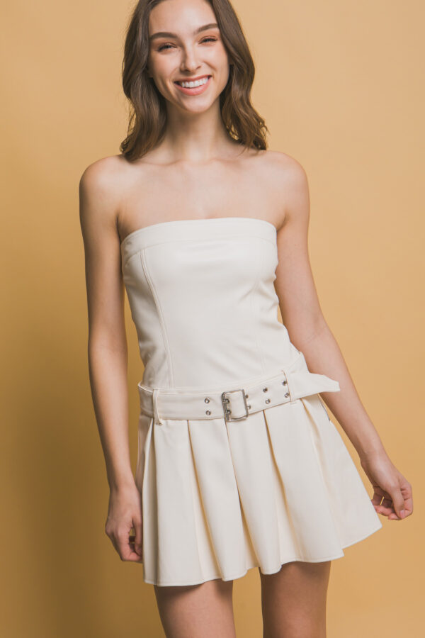 Pleated Belted Playsuit - Image 6