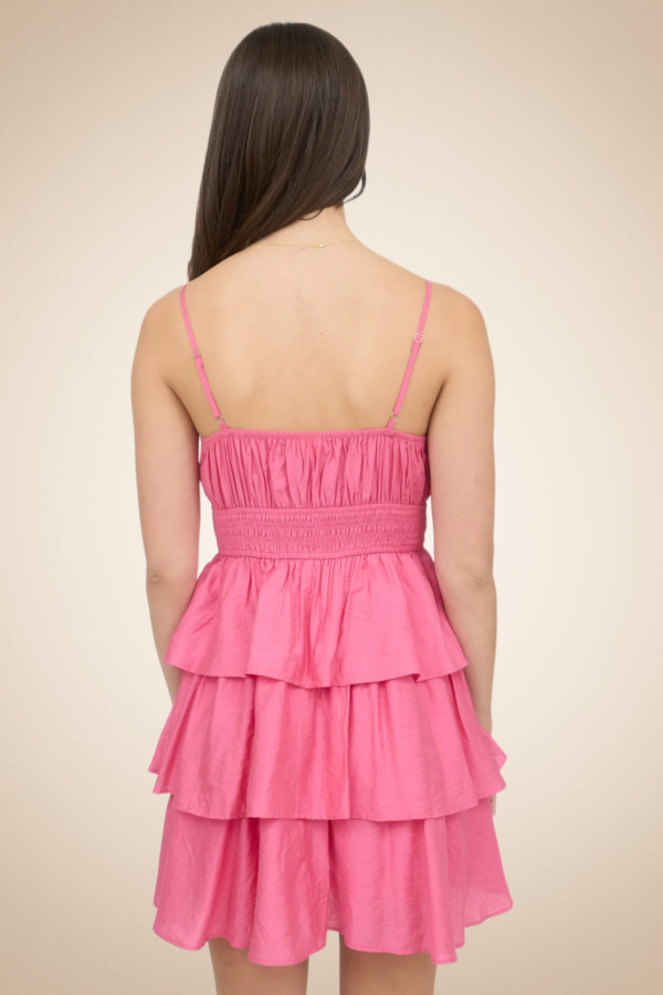 "Bella" Tiered Ruffle Mini Dress - Image 3