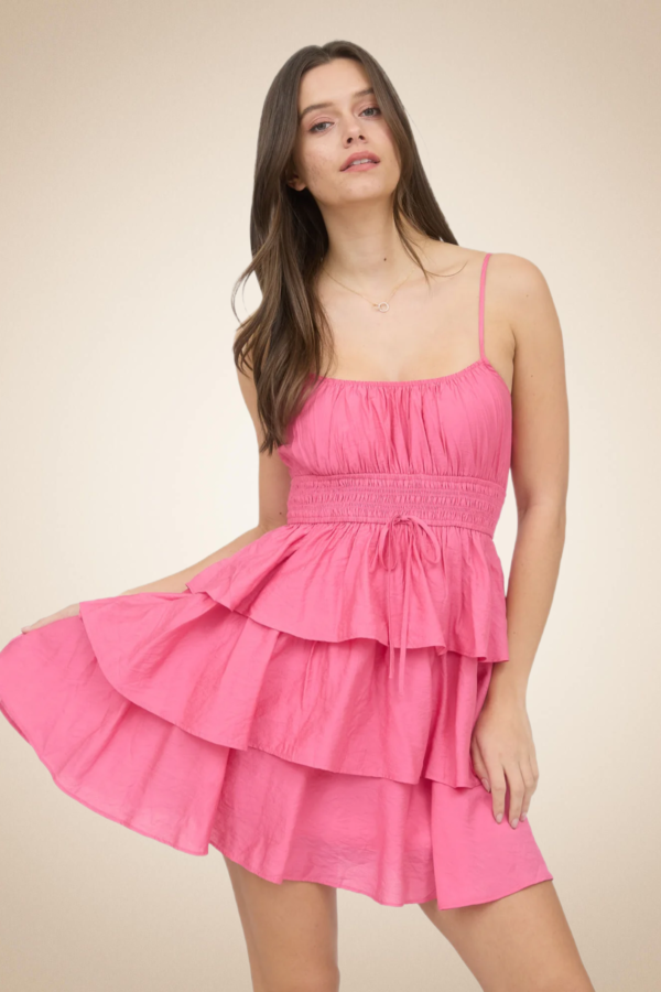 "Bella" Tiered Ruffle Mini Dress - Image 5