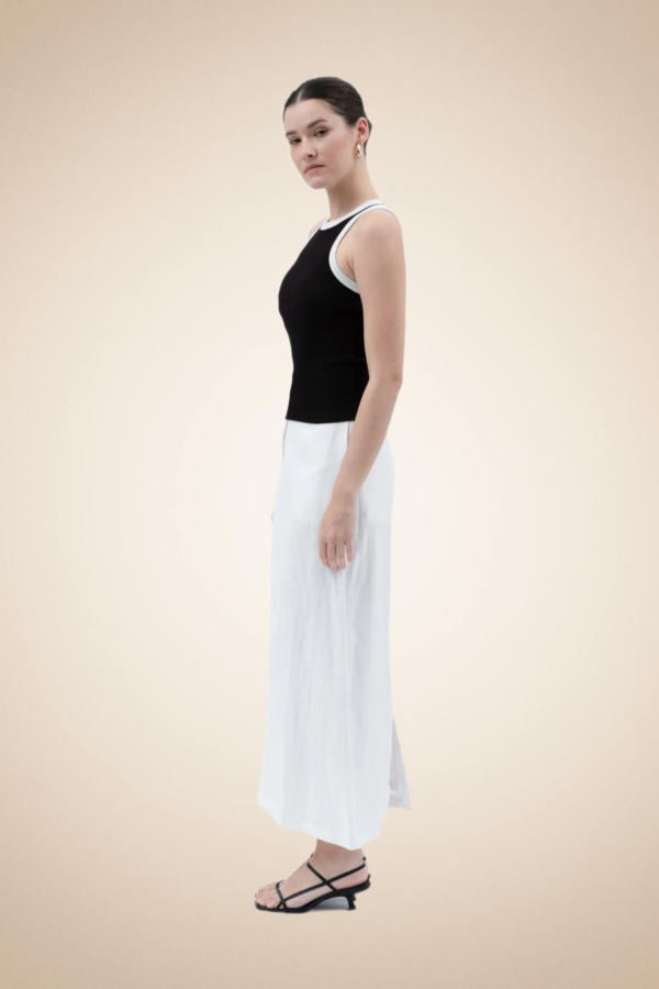 Contrast Trim Ribbed Tank - Image 4