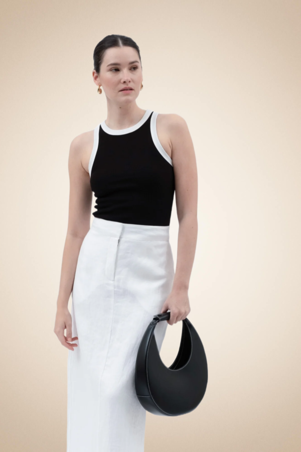 Contrast Trim Ribbed Tank - Image 5