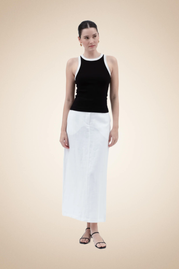 Contrast Trim Ribbed Tank - Image 6
