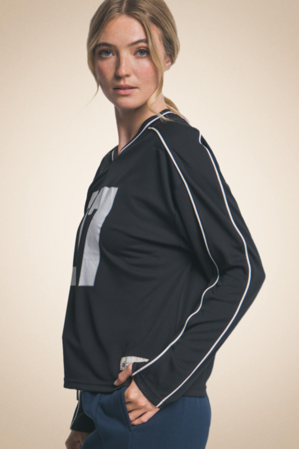 “07” Sports Jersey Top – Black - Image 8
