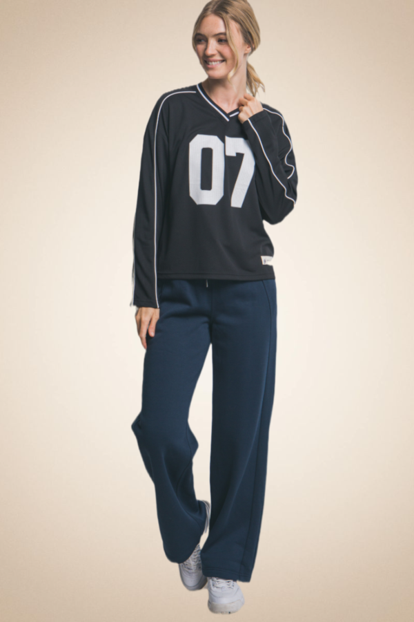 “07” Sports Jersey Top – Black - Image 6