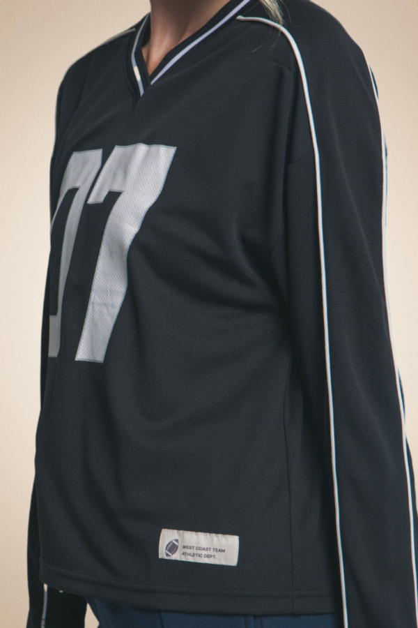 “07” Sports Jersey Top – Black - Image 3