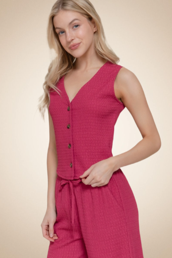Vest & Palazzo Pants Set - Image 4