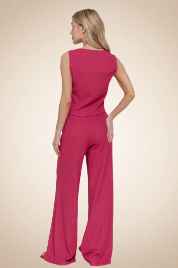 Vest & Palazzo Pants Set - Image 3