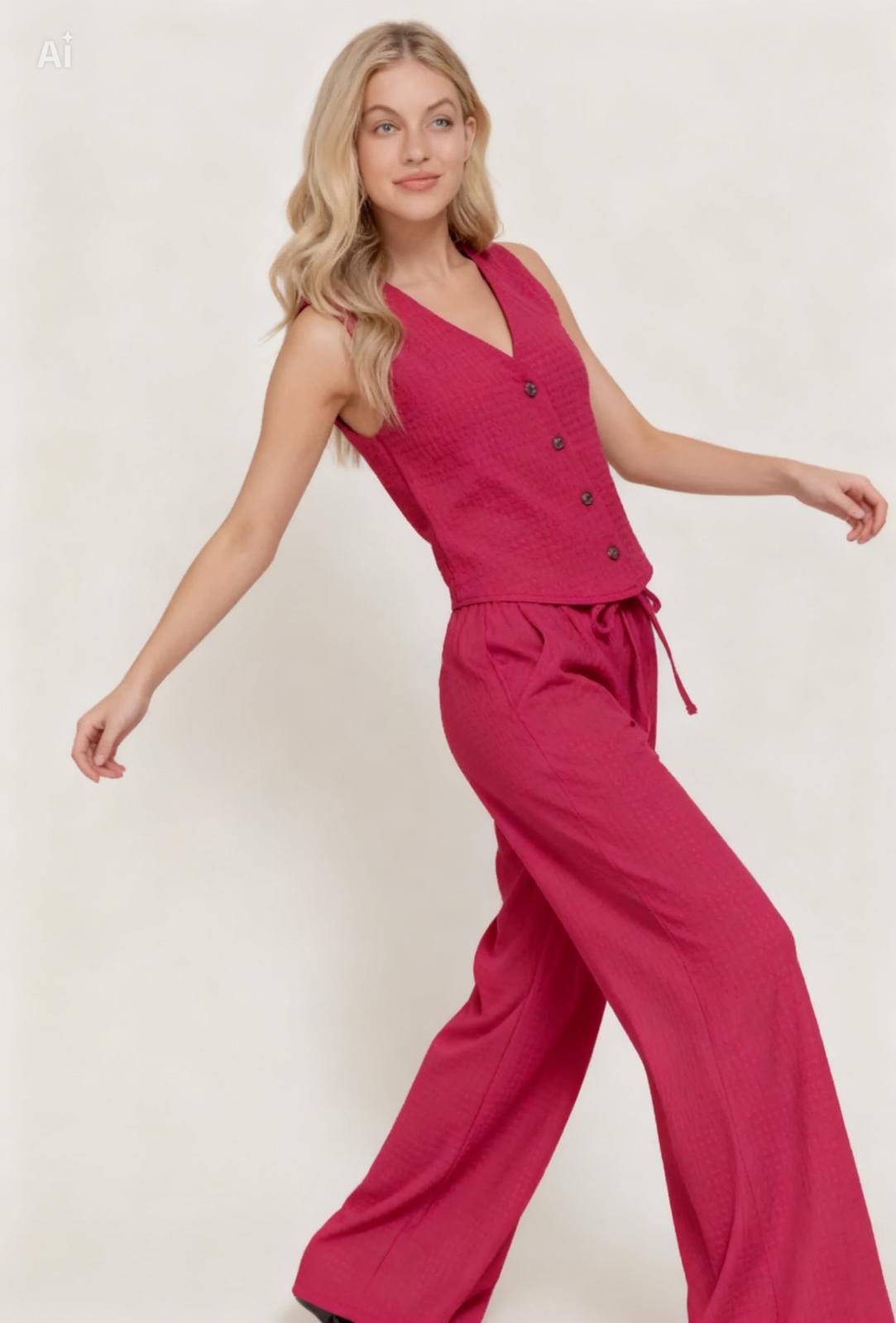 Vest & Palazzo Pants Set - Image 8