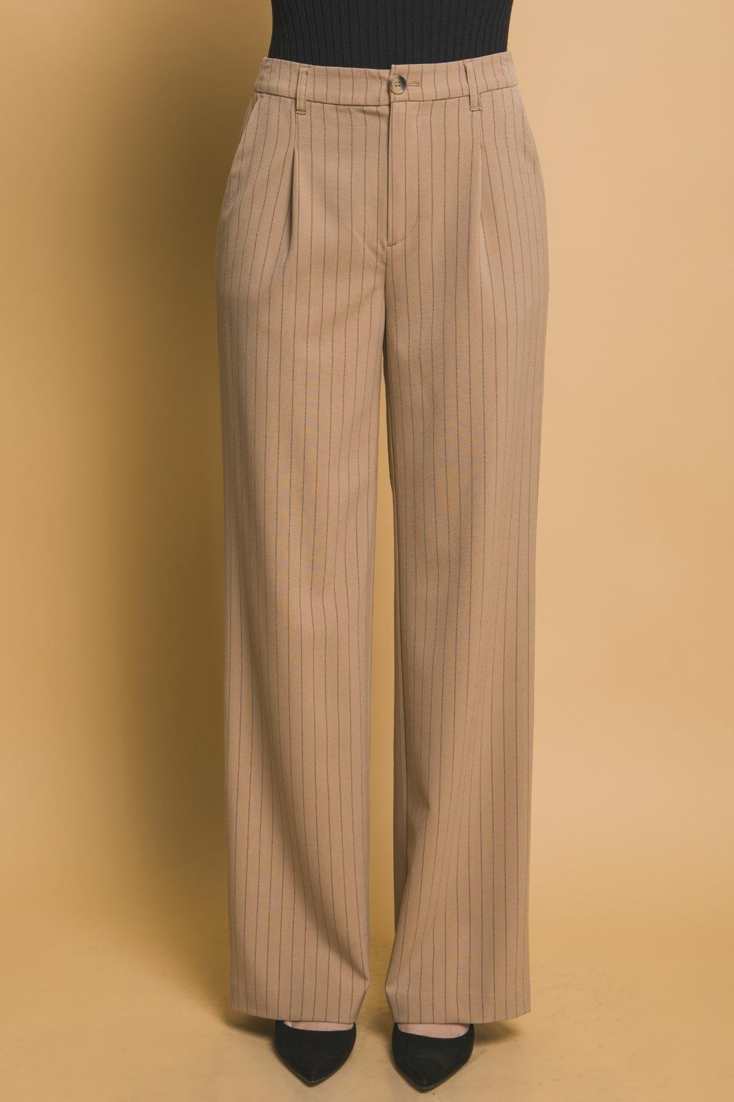 Executive Chic Set – Beige Vest & Trousers - Image 2