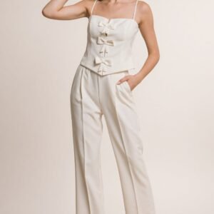 Ivory Two-Piece Set for Women – Elegant Matching Set