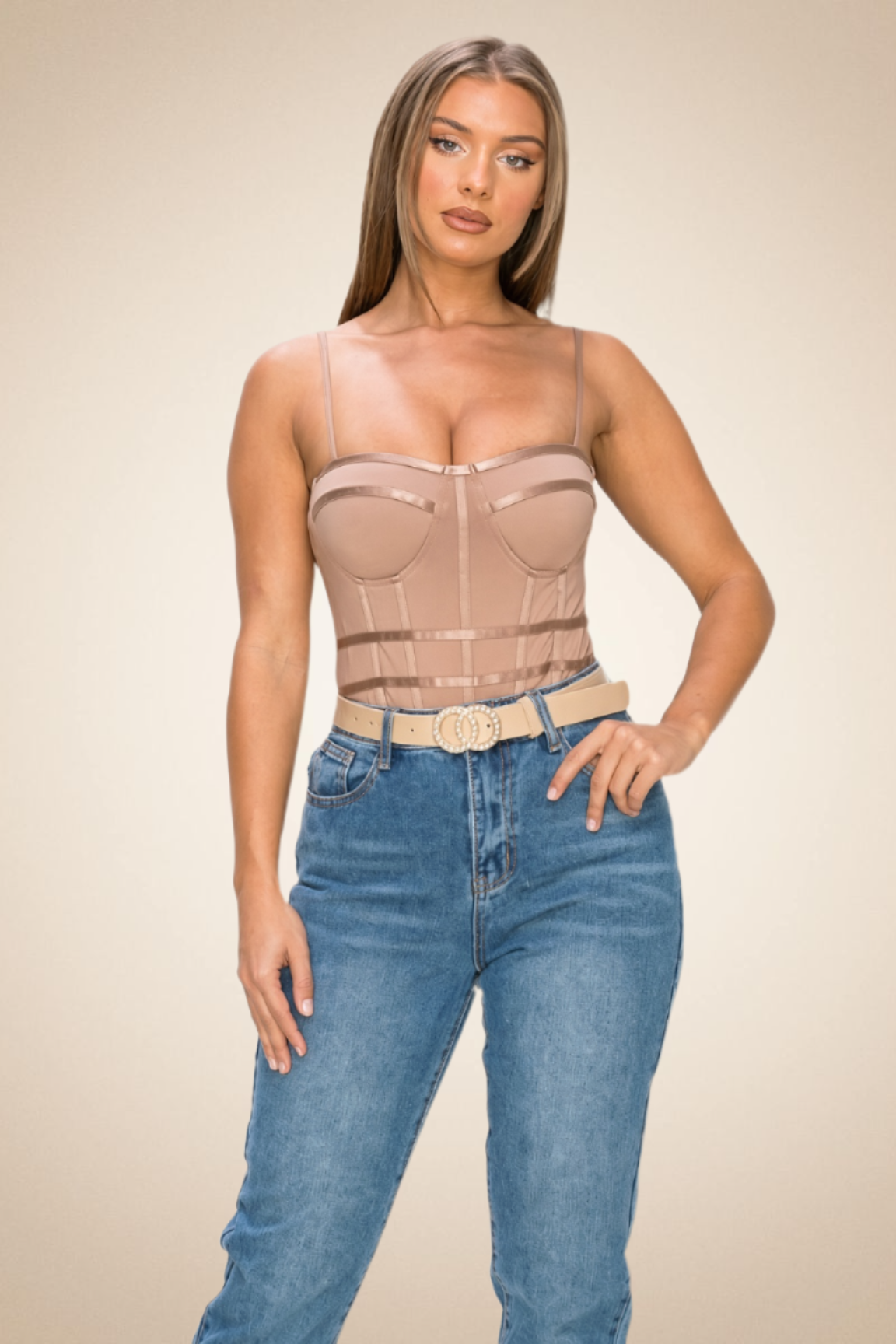 Bodysuite Iris Camel